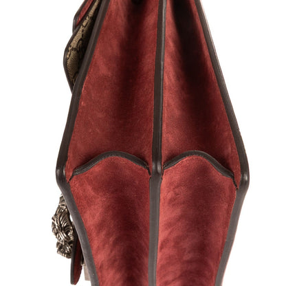 Gucci Blooms Dionysus Beige Burgundy Supreme Canvas Shoulder Bag — view 8