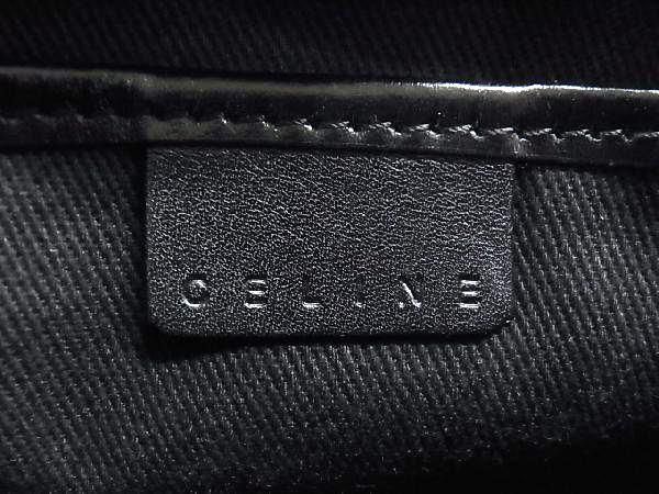 Celine C Macadam Canvas And Leather Handbag Mini Bag Ladies Black