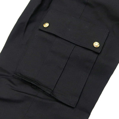 Celine Cargo Pants 2p99a547z 38NO 36 Size Black Gold Hardware Women's