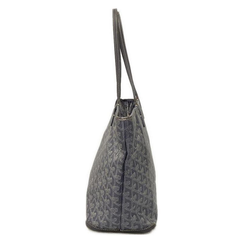 Goyard Handbag Artois PM Dark Gray With Initials Leather