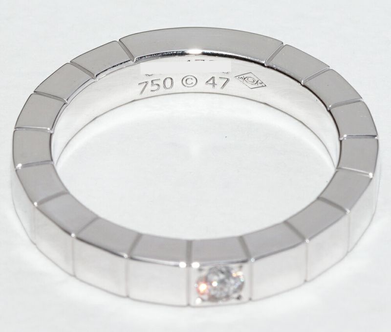 Cartier Ring 18K White Gold Diamond 1P (004ct) Lanier Ring B40587
