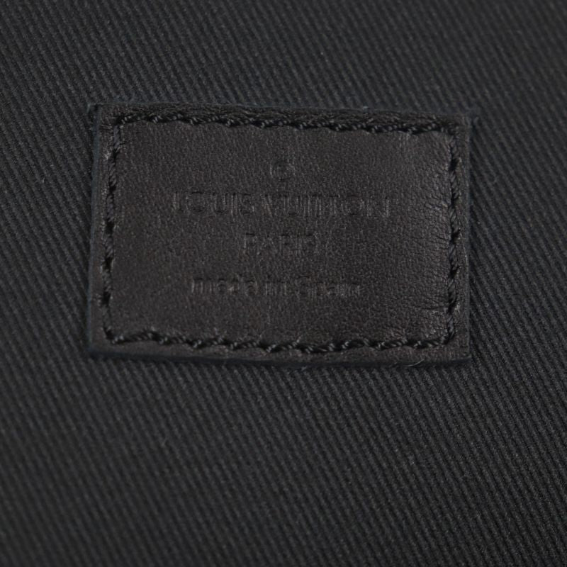 Louis Vuitton M46107 Monogram Shadow Racers Ring Bag Leather Body Bag Black