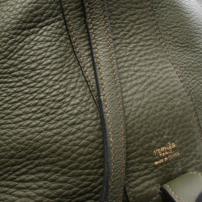 Hermes Handbag Intercity Khaki Green Leather — view 11