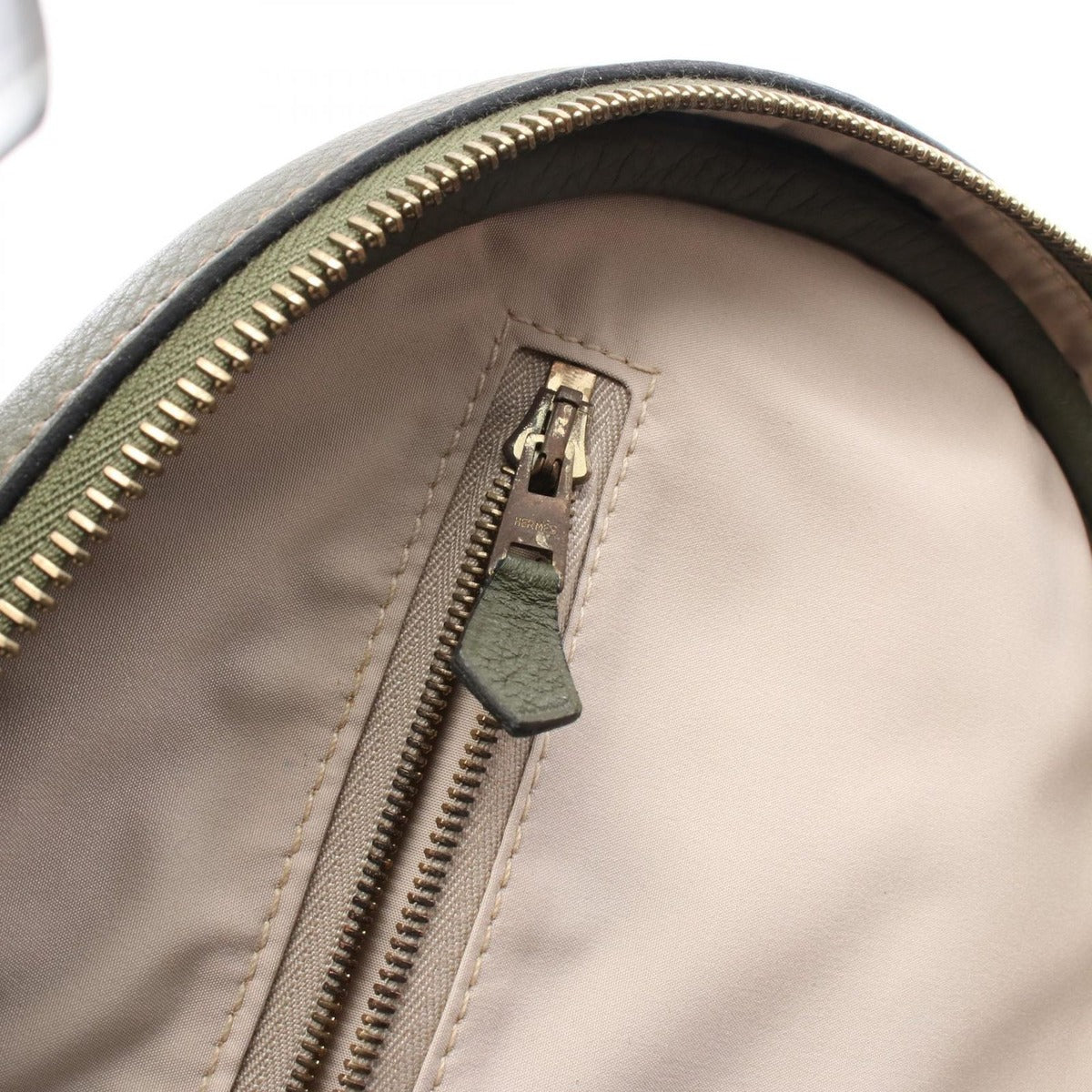 Hermes Handbag Intercity Khaki Green Leather — view 7