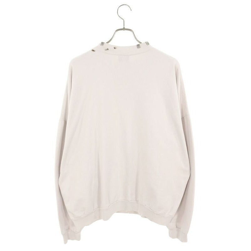 Balenciaga 23 AW Tpvd9 Earrings Crew Neck Vintage Finish Sweatshirt — view 2