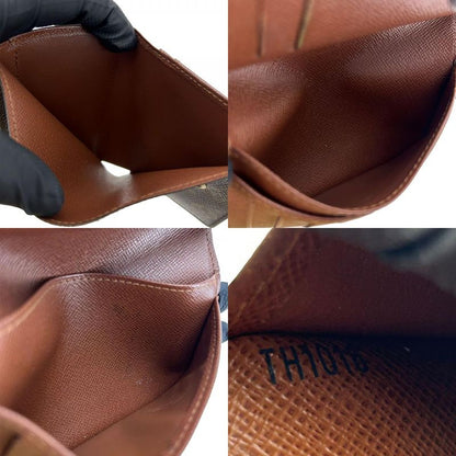 Louis Vuitton Bifold Wallet Portefeuille Viennois M61674 Monogram Brown Gold