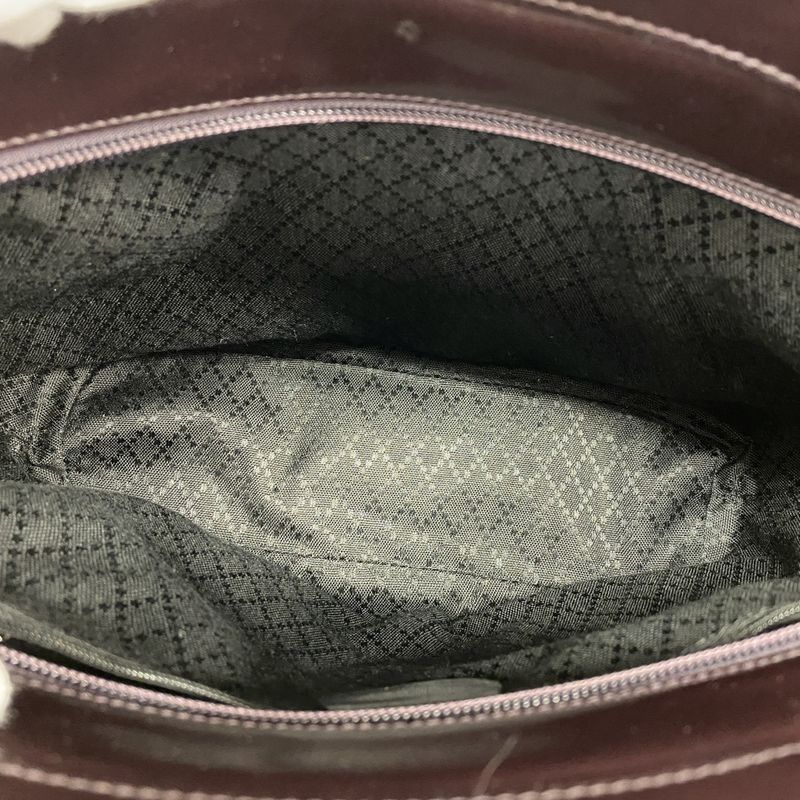 Gucci Handbag Bamboo 000 1998 0540 Nylon Brown Silver Hardware Women