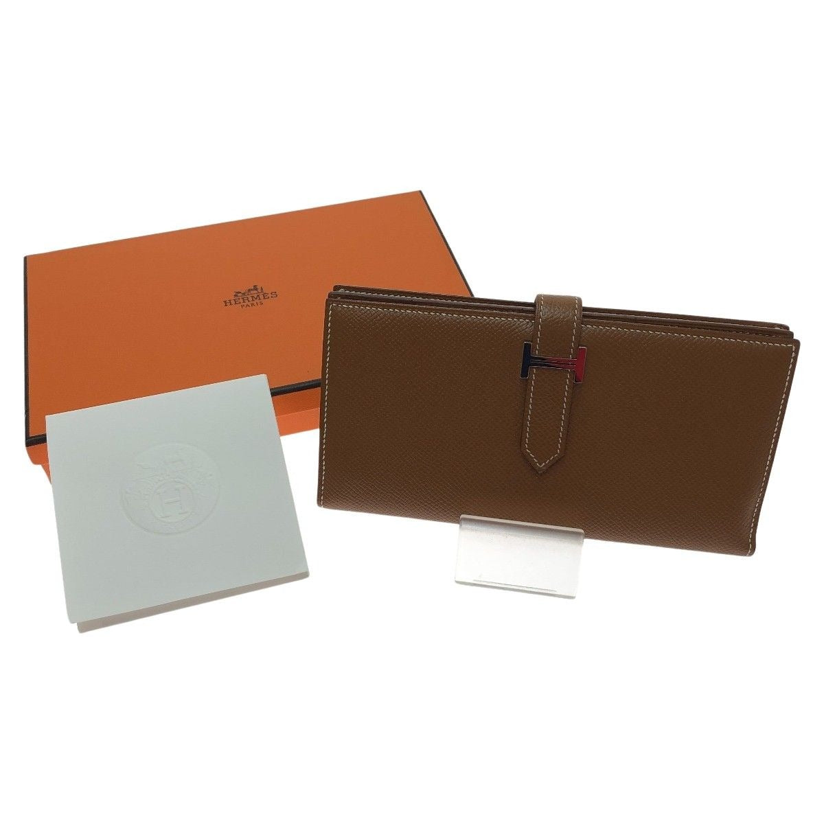 Hermes Long Wallet Bearn Souffle Brown