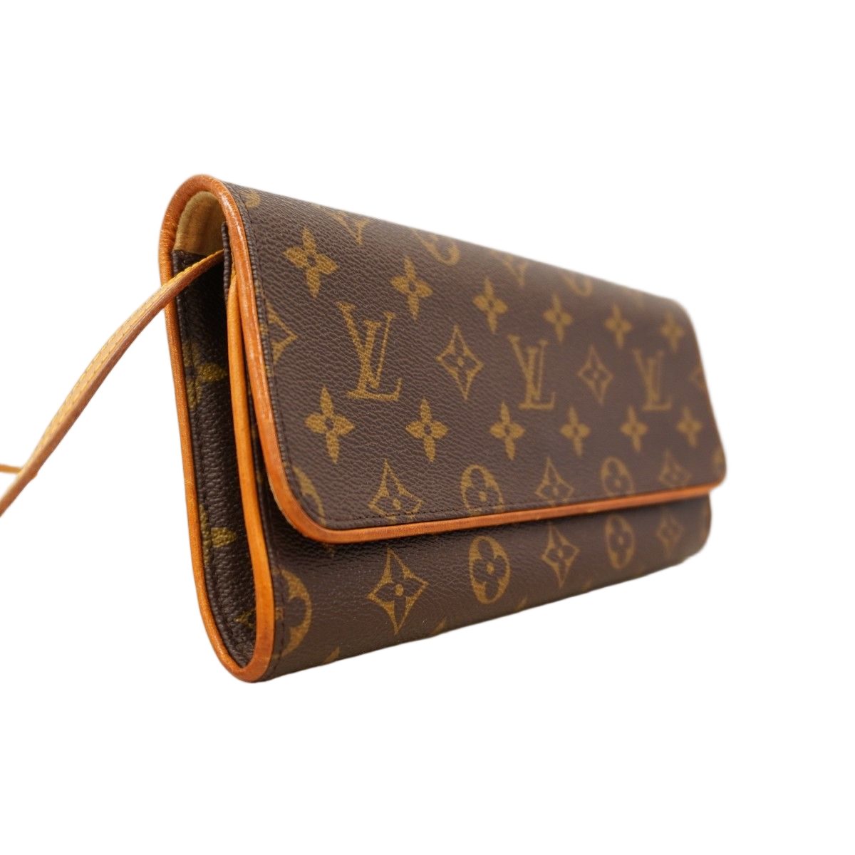 Louis Vuitton Shoulder Bag Monogram Pochette Twin GM Brown — view 2