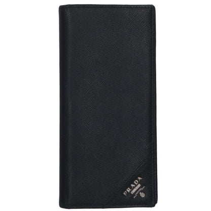 Prada 2mv836 Saffiano Leather 2 Fold Long Wallet For Men