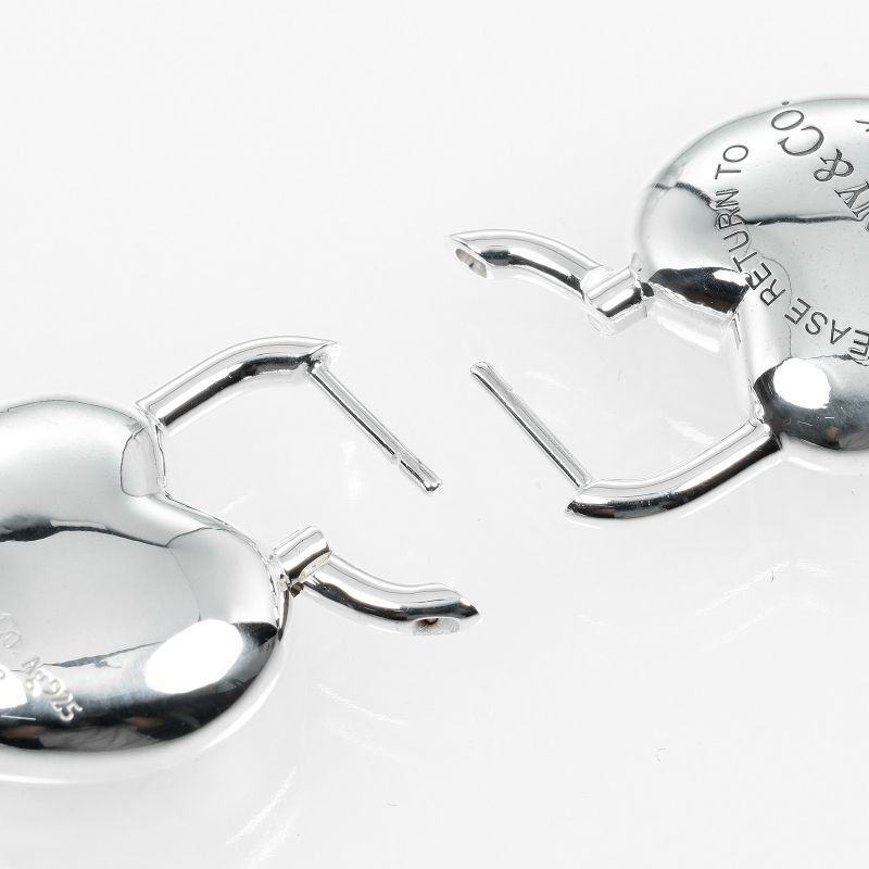 Tiffany & Co Return To Tiffany & Co Full Heart 925 Silver Ladies 22g Earrings