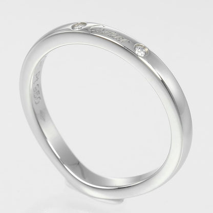 Cartier Ballerina Curve Pt950platinum × Diamond #7 Ladies 3g Ring