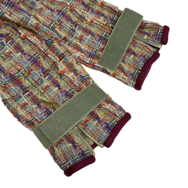 Chanel Jacket Size 34 S Women - P56262 Green X Red X Multi Long Sleeves / Tweed