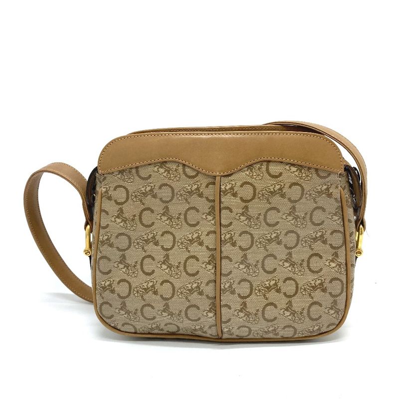 Celine Shoulder Bag C Macadam Pvc/leather Beige