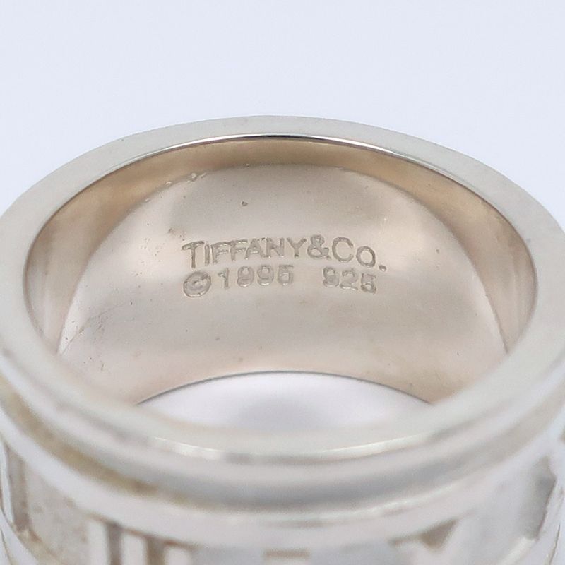 Tiffany & Co Atlas Wide Silver 925 Size 10 Ladies' 7.6g Ring