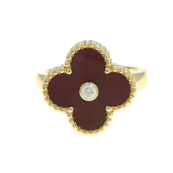 Van Cleef & Arpels Vintage Alhambra Ring Carnelian 50