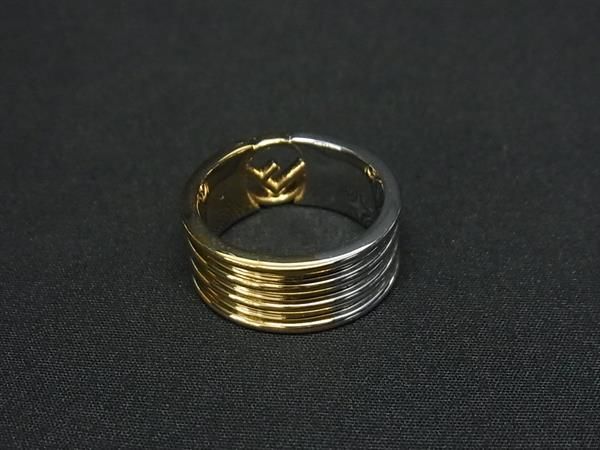 Fendi F-ids Ring Accessory Size S (approx 11) Gold And Silver Fp0200