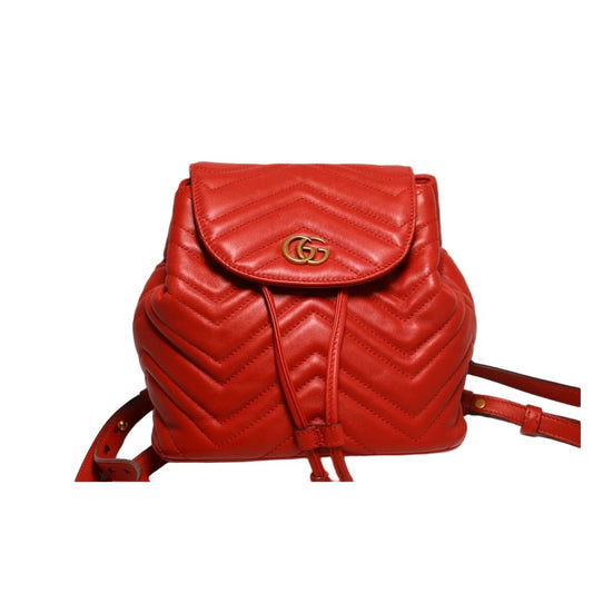 Gucci GG Marmont Leather Backpack