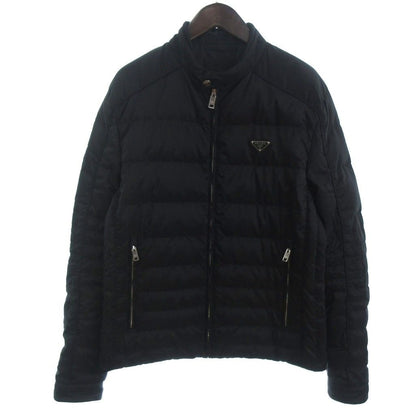 Prada Down Jacket Triangle Plate Black 52