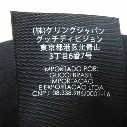 Gucci Rabbit Felt Wide Brim Hat Black Dark Navy XL 60 Genuine