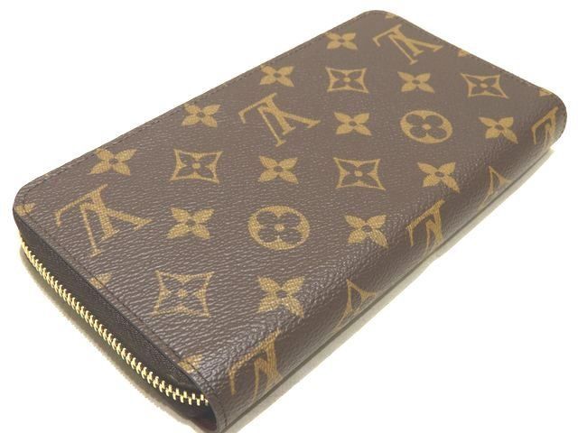 2 Louis Vuitton Zippy Wallet M41895 Fuchsia Monogram Round Zipper Long Wallet