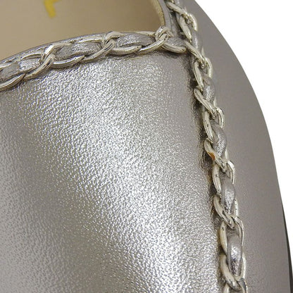 With Box Chanel Current Logo Chain-trimmed Flat Shoes Loafers 36 23cm (9.06in)