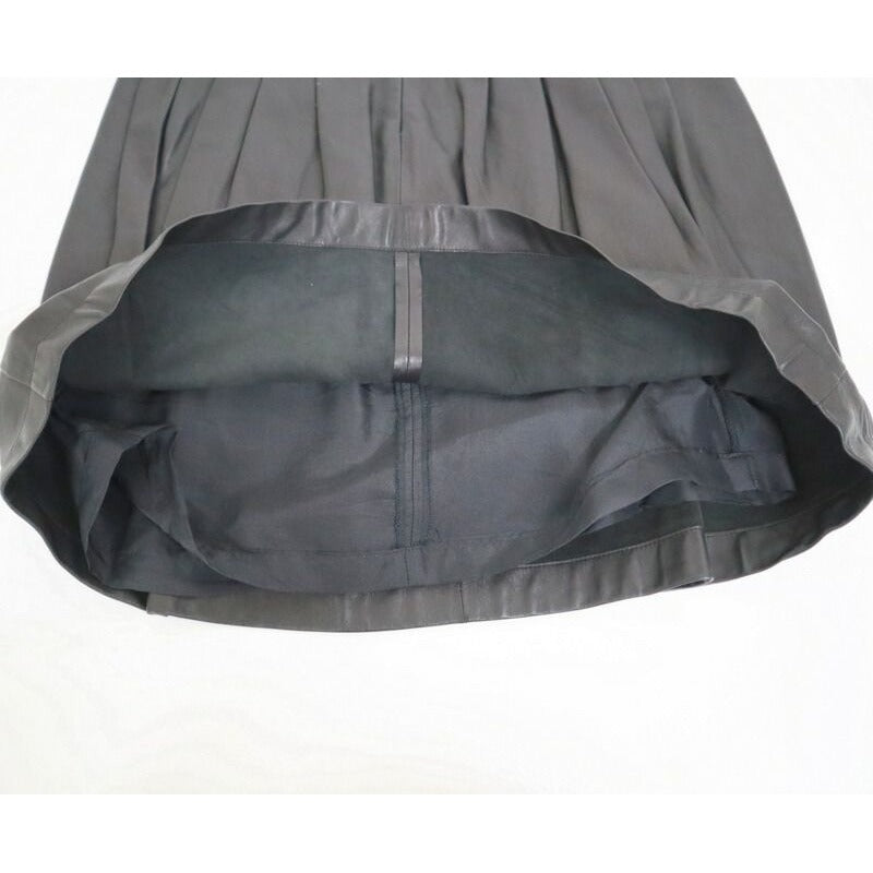 Chanel Skirt Black Lambskin Leather 34 07C — view 4