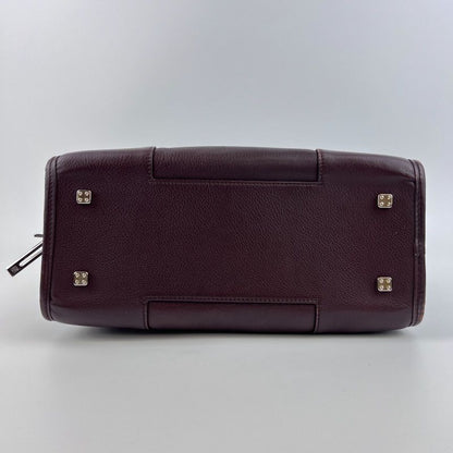 Loewe Anagram Amazona 28 Handbag Brown Leather Vintage Women's