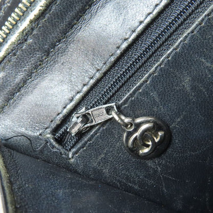 Chanel Chain Bag Coco Mark Silver Hardware Handbag Enamel Women