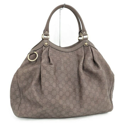 Gucci Sookie Handbag Leather Purple 211943