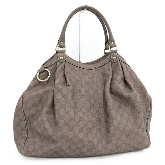 Gucci Sookie Handbag Leather Purple 211943