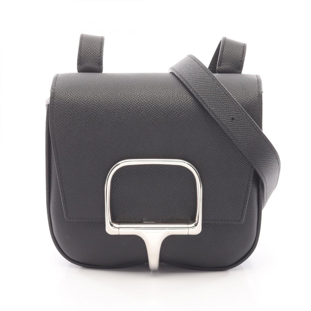 Hermes Shoulder Bag Della Cavalleria Mini Black Leather Cavalleri