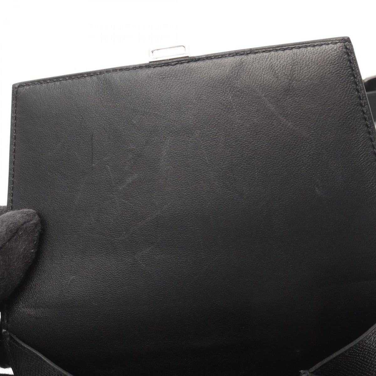 Hermes Shoulder Bag Della Cavalleria Mini Black Leather Cavalleri — view 10