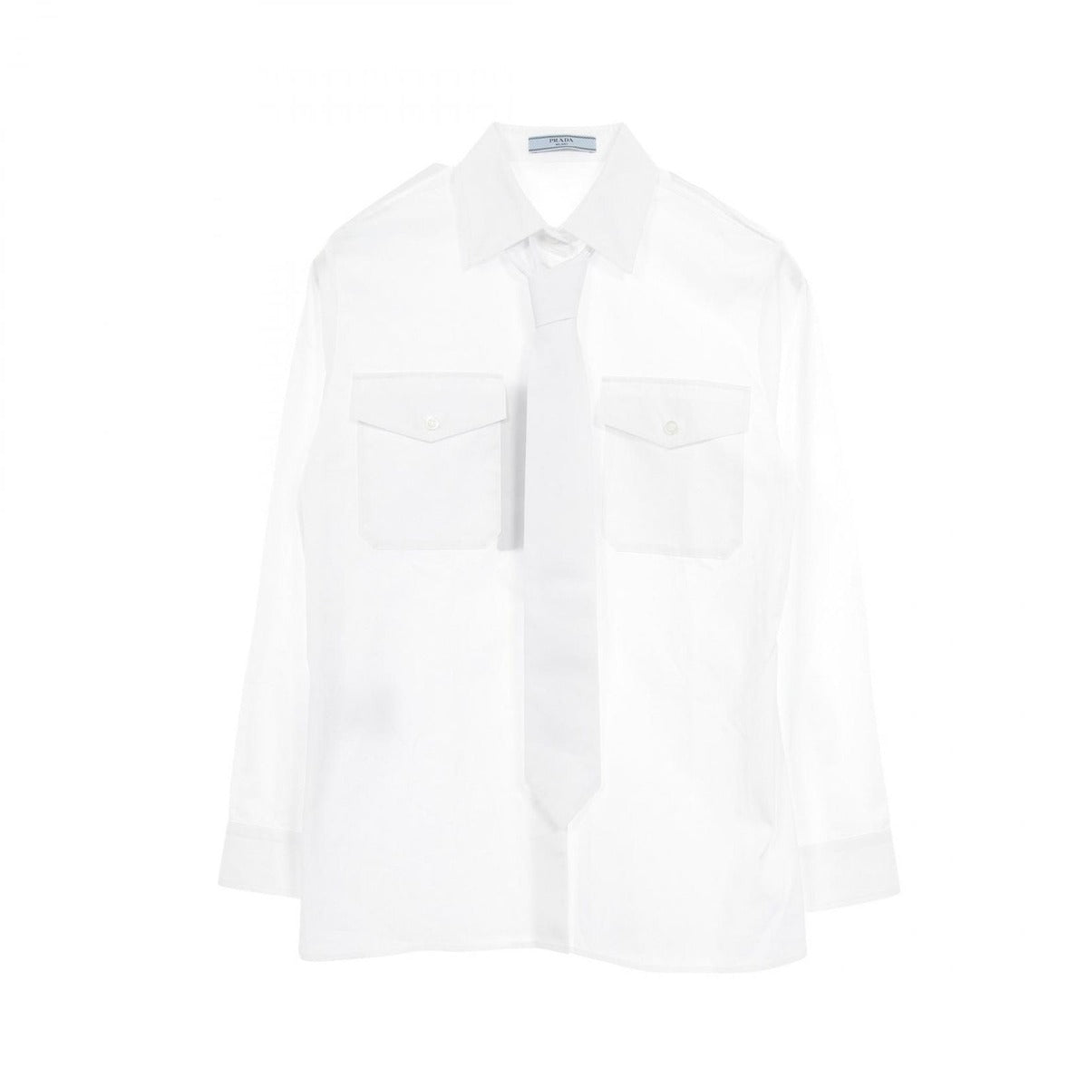 Prada Cotton Shirt Top White