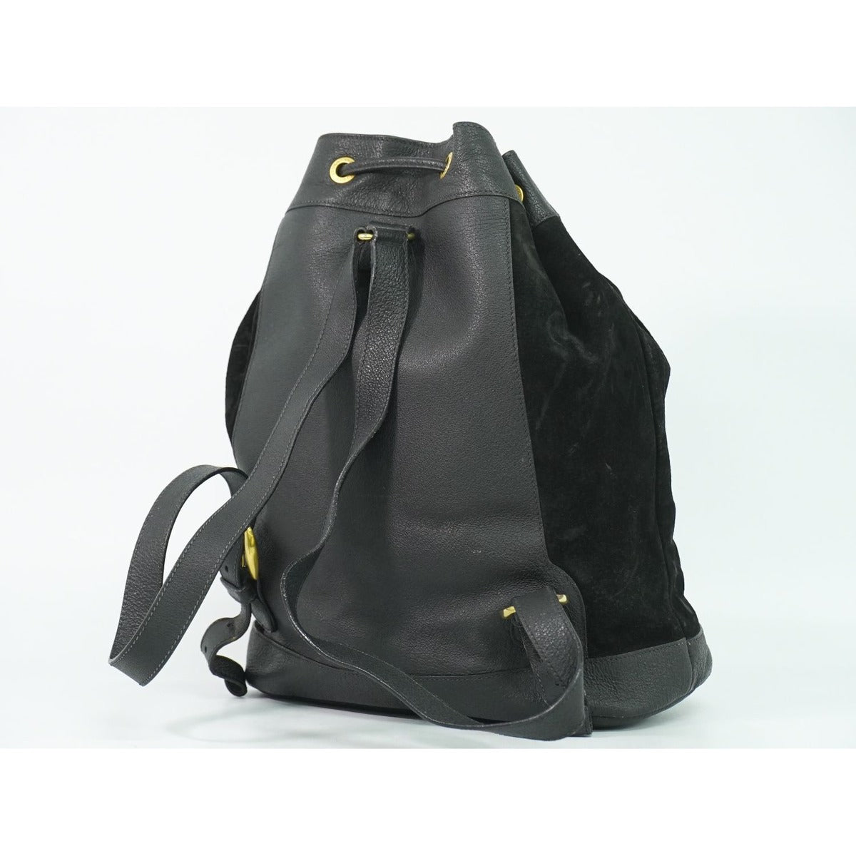 Gucci Bamboo Backpack Suede Leather Black — view 2