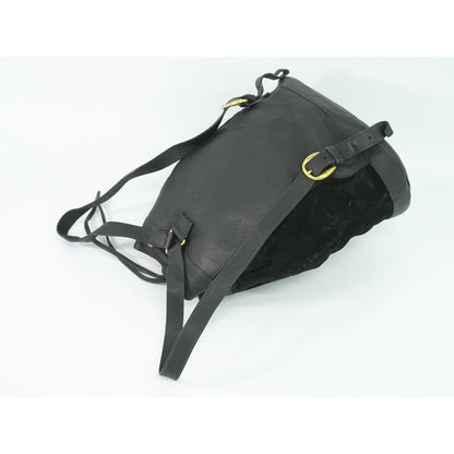 Gucci Bamboo Backpack Suede Leather Black — view 4
