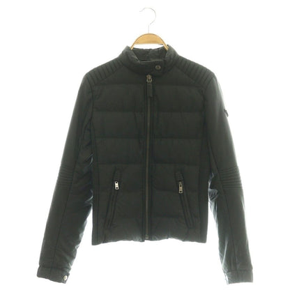 Prada Triangle Plate Down Jacket Zip Up 38 Black