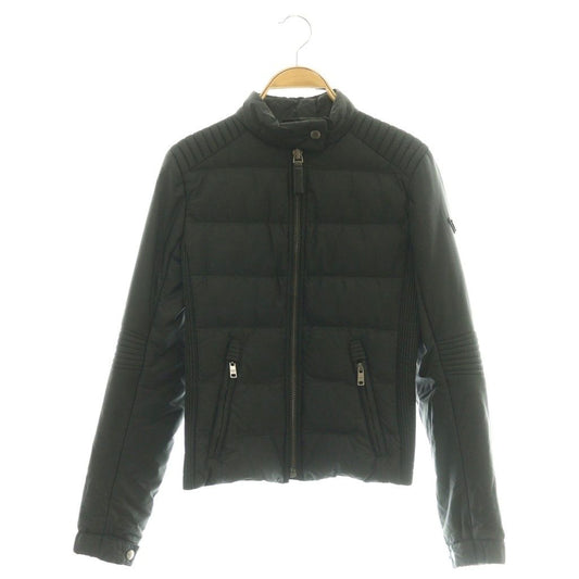 Prada Triangle Plate Down Jacket Zip Up 38 Black