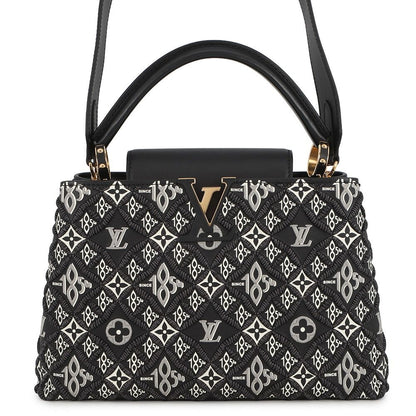 Louis Vuitton Handbag Calf Leather Capucines MM Noir Black