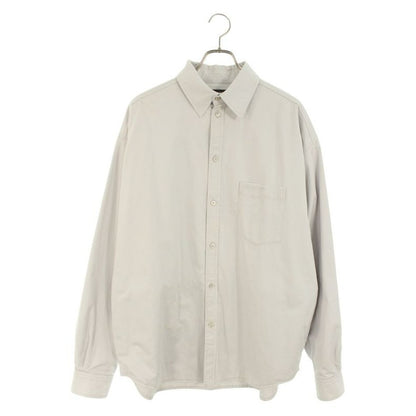 Balenciaga Tbp01 Oversized Double Face Long Sleeve Shirt 44