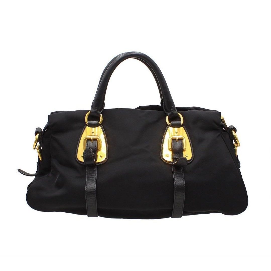 Prada Nylon Leather 2-Way Shoulder Bag — view 2