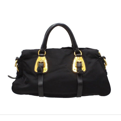 Prada Nylon Leather 2-Way Shoulder Bag — view 2