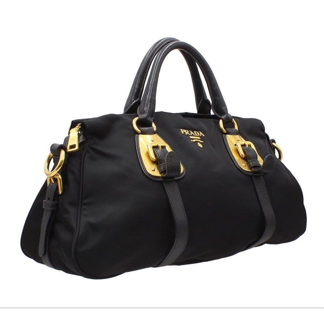 Prada Nylon Leather 2-Way Shoulder Bag — view 3