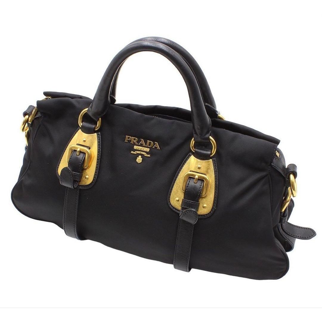 Prada Nylon Leather 2-Way Shoulder Bag — view 4