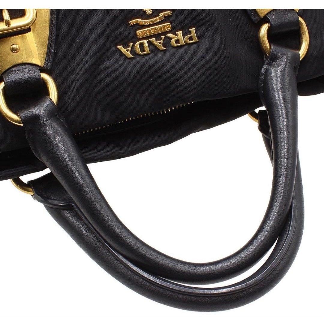 Prada Nylon Leather 2-Way Shoulder Bag — view 7