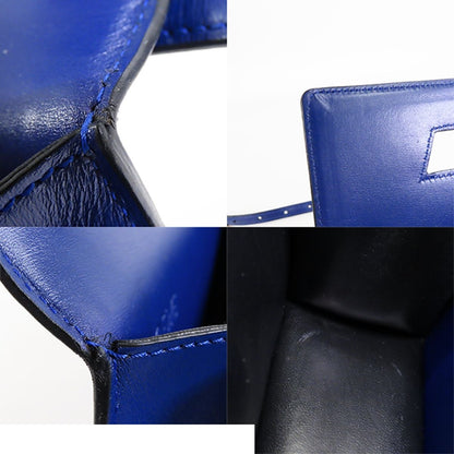 Loewe Barcelona Blue Leather Shoulder Bag 2-Way Clutch — view 8