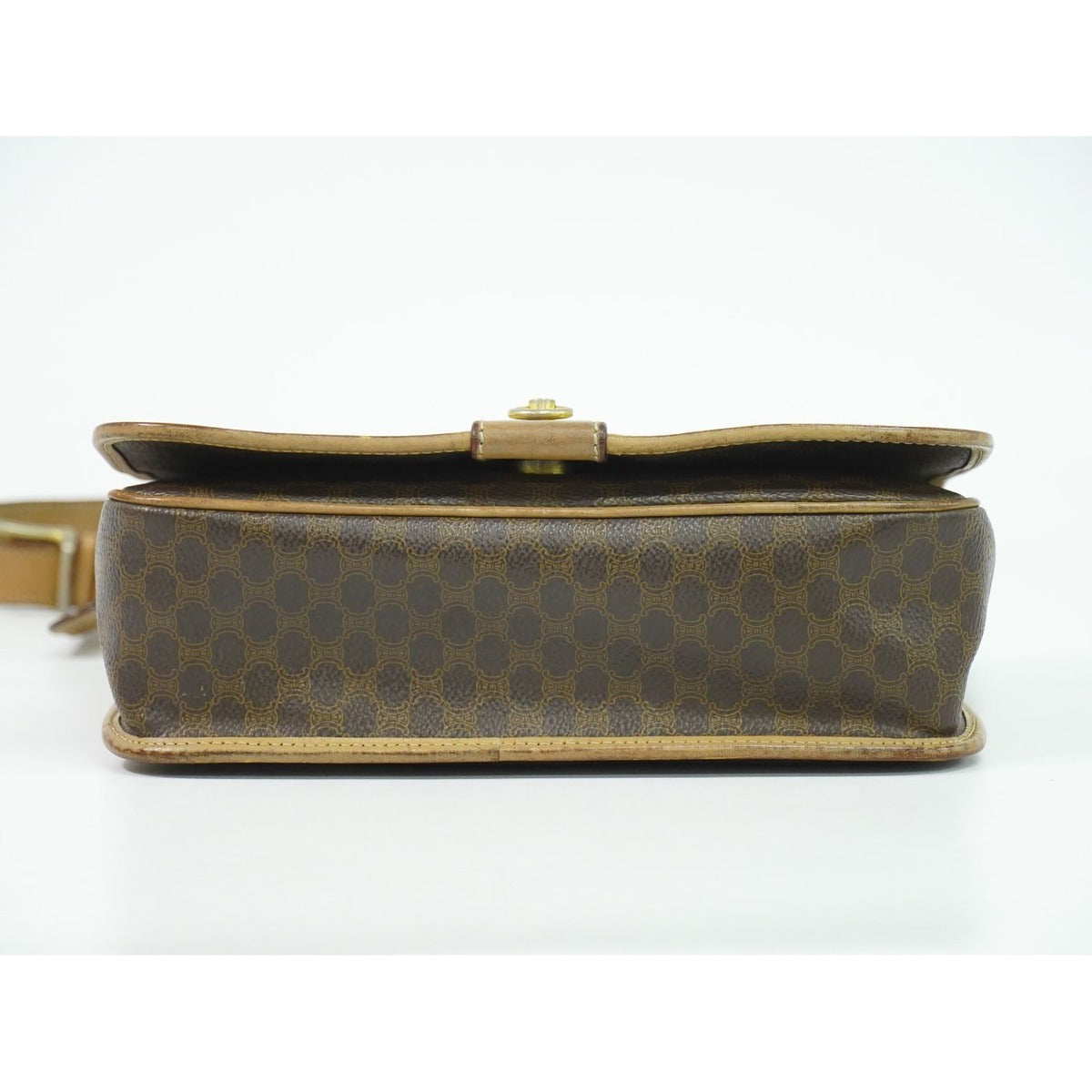 Celine Macadam Shoulder Bag Pochette Brown — view 3
