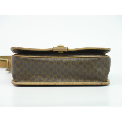 Celine Macadam Shoulder Bag Pochette Brown — view 3