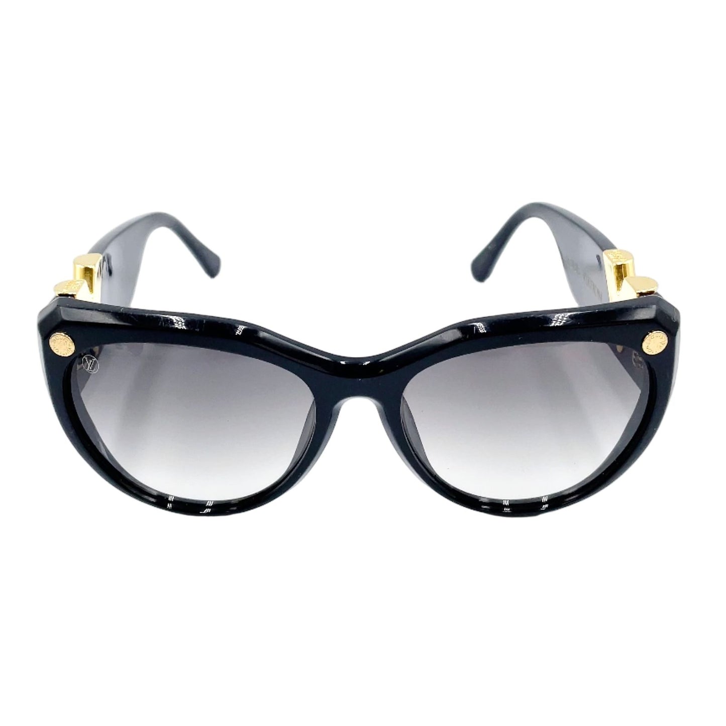 Louis Vuitton New Arrival My Fair Acetate Metal Gold Black Sunglasses Eyewear