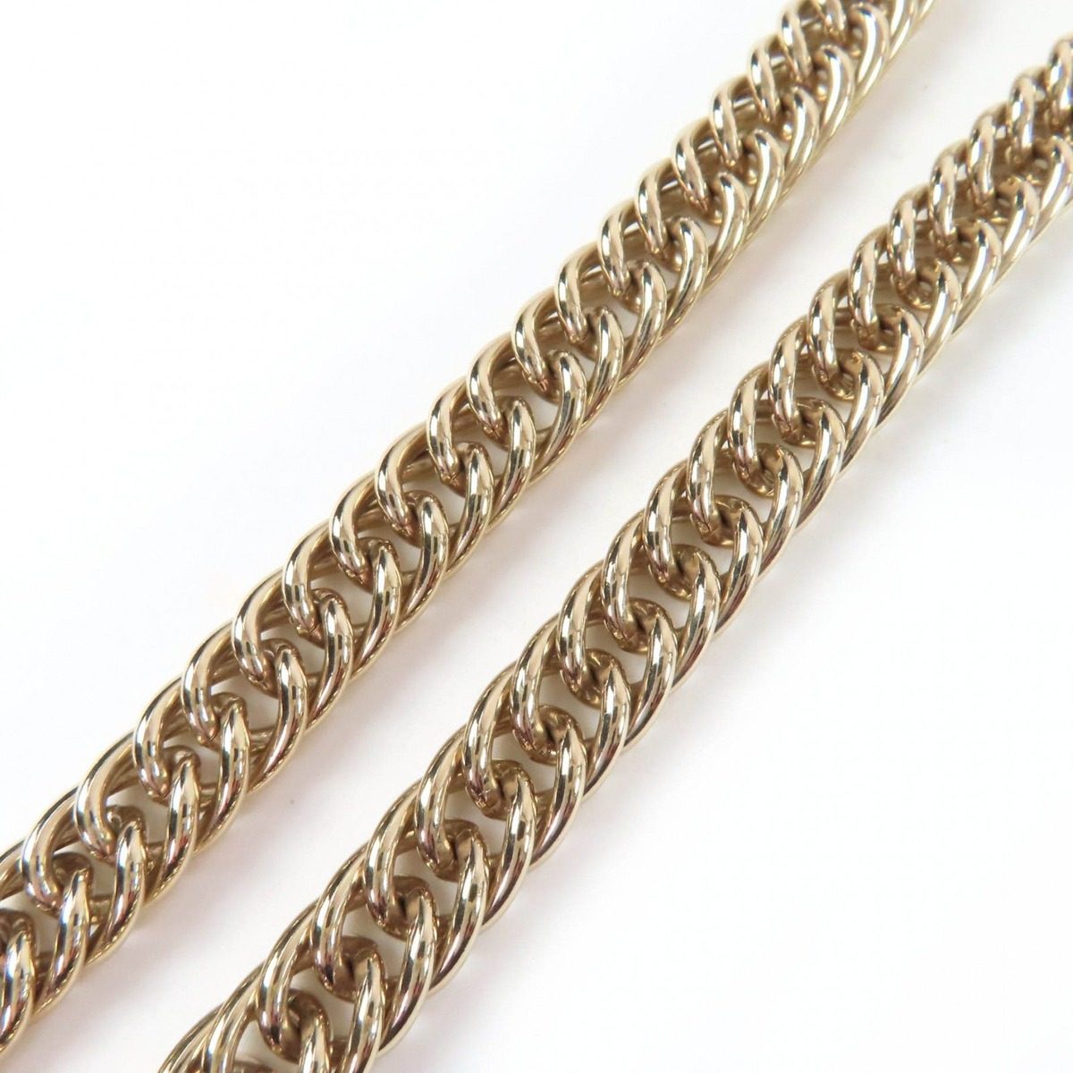 Chanel Metal CC Logo Line with Stone Coin Necklace Choker Gold — view 7